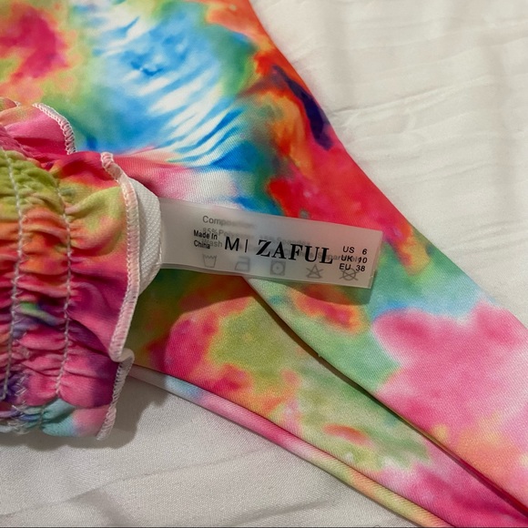 Zaful Tie Dye Bathing Suit - Picture 2 of 2